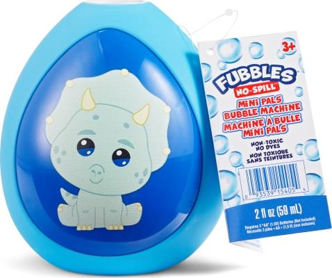 FUBBLES NO-SPILL MINI PALS - DINO SÅPEBOBLEMASKIN